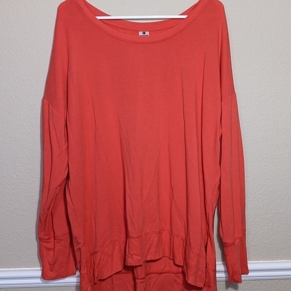Reflex Orange Soft & Cozy Modal Lightweight Long Sleeve - Picture 1 of 5